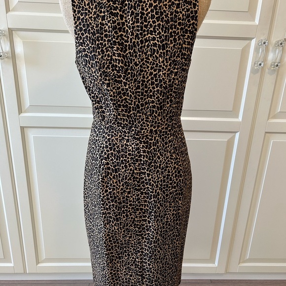 J. Crew Factory Leopard Sheath Dress size 4 - Picture 3 of 3